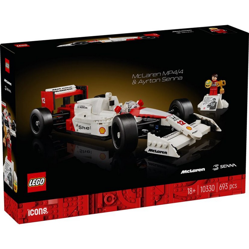 LEGO ICONS MC LAREN AJRTON SIENA 