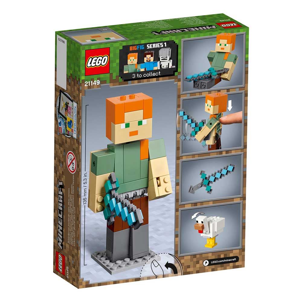 Lego Minecraft Minecraft Alex Bigfig Le21149 Kockalend Internet