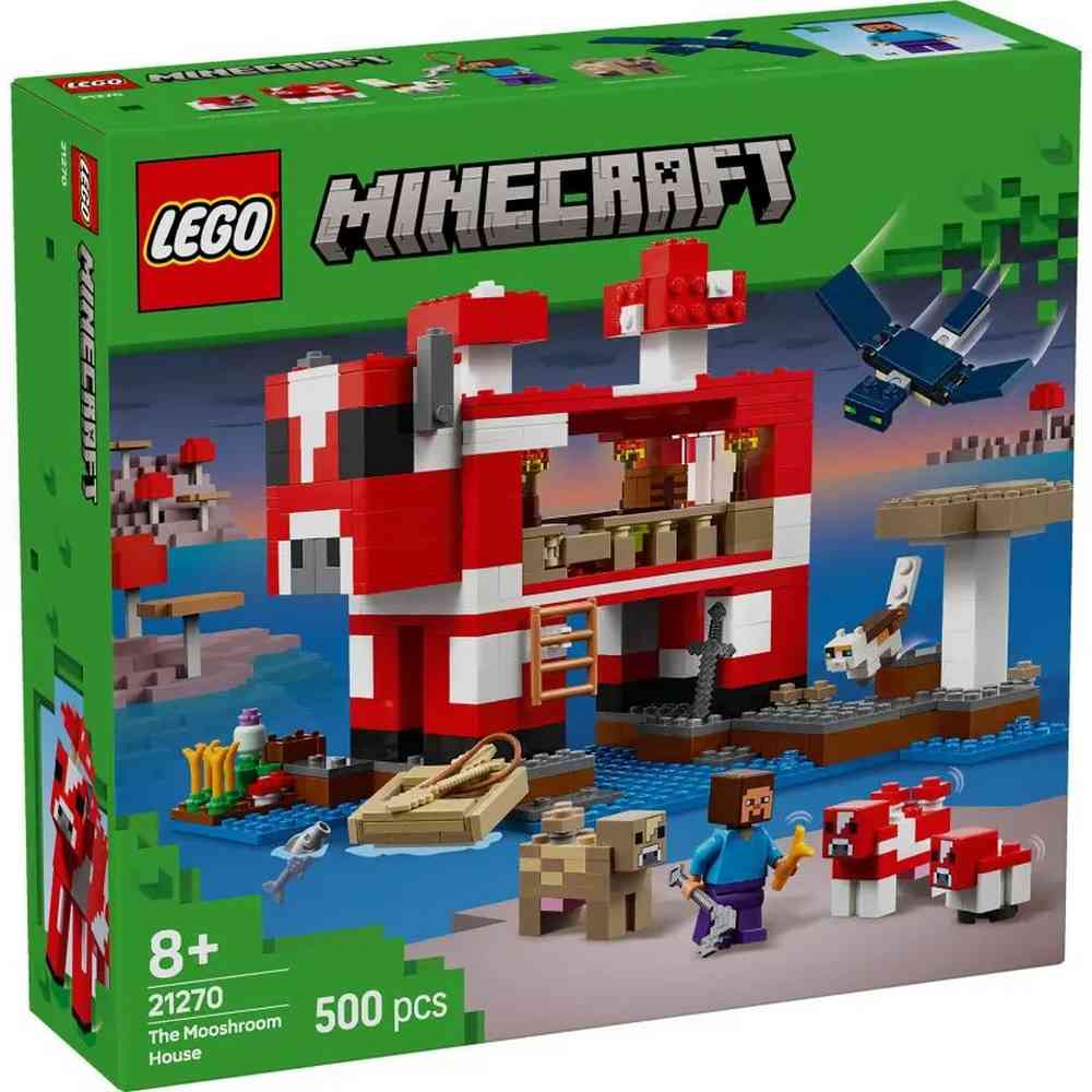 LEGO MINECRAFT THE MOOSHROOM HOUSE 