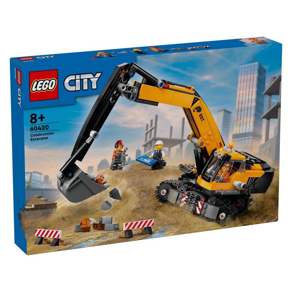 LEGO CITY YELLOW CONSTRUCTION EXCAVATOR 