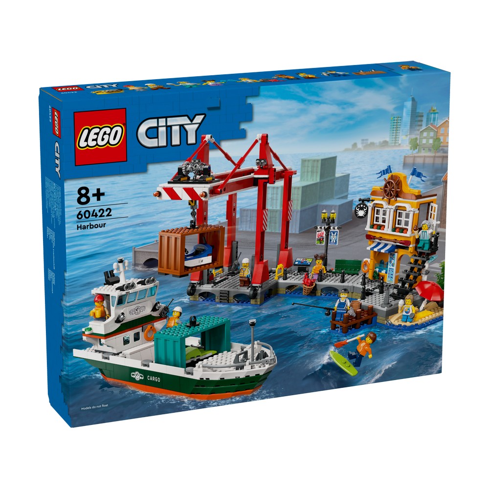 LEGO CITY SEASIDE HARBOR WITH CARGO SHIP 