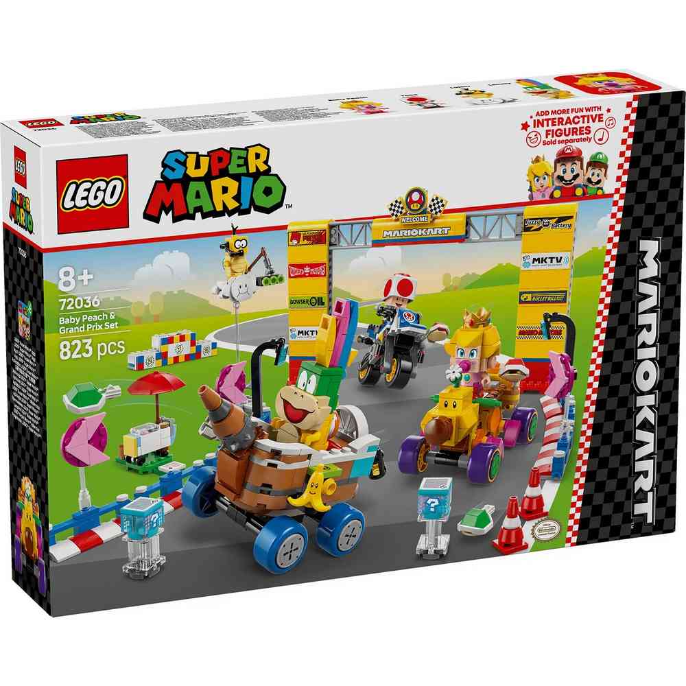 LEGO SUPER MARIO MARIO KART – BABY PEACH  AND  GRAND PRIX SE 