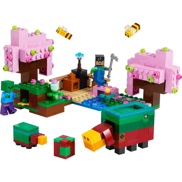 LEGO MINECRAFT THE CHERRY BLOSSOM GARDEN 