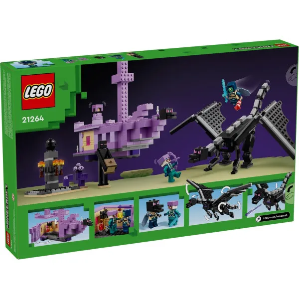 LEGO MINECRAFT THE ENDER DRAGON AND END SHIP 