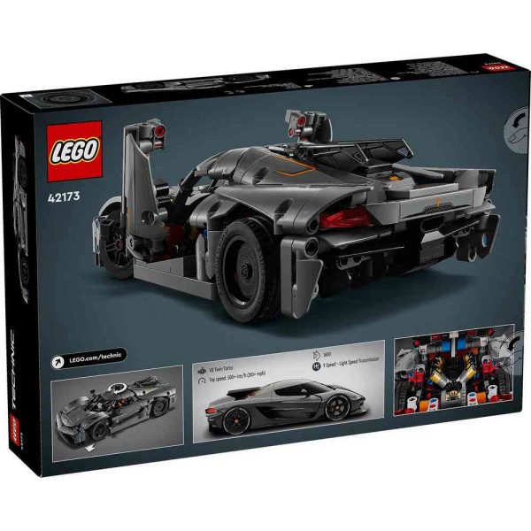 LEGO TECHNIC KOENIGSEGG JESKO ABSOLUT GREY HYPERCAR 