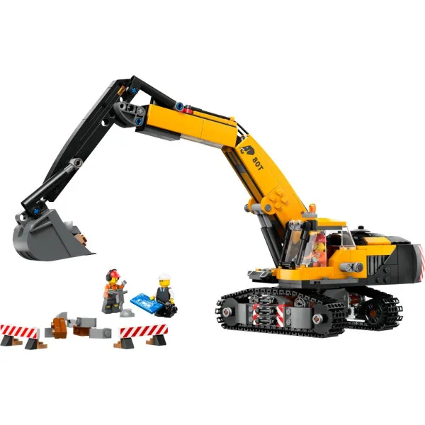 LEGO CITY YELLOW CONSTRUCTION EXCAVATOR 