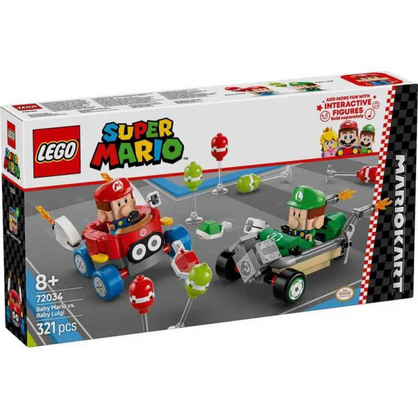 LEGO SUPER MARIO MARIO KART – BABY MARIO VS BABY LUIGI 